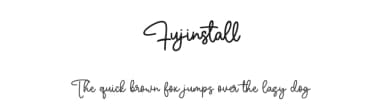 Fujinstall by Maulana Creative — Script Handwritten Font — thumbnail 1