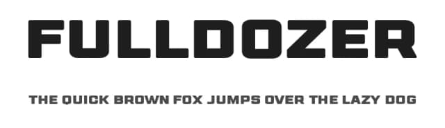 Fulldozer by Uroboros Design — Sans Serif Font