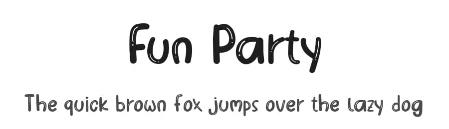 Fun Party by Booga Letter — Script Handwritten Font