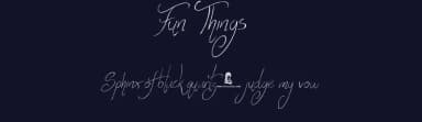 Fun Things by JSH creates — Script Handwritten Font — thumbnail 2