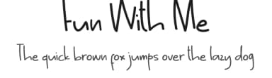 Fun With Me by Creative Zone — Script Handwritten Font — thumbnail 1