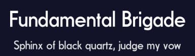 Fundamental Brigade by Peter Wiegel — Sans Serif Font — thumbnail 2