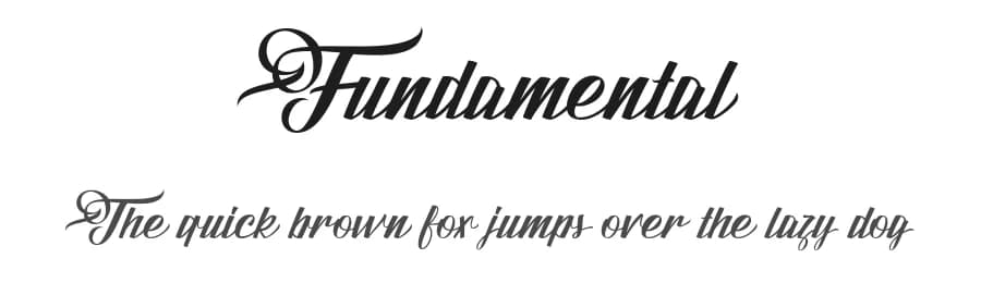 Fundamental by Aantebas — Script Handwritten Font