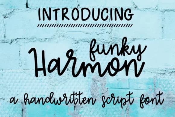 Funky Harmon Font by tabitha_beam — Script Handwritten Font