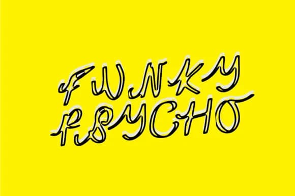 Funky Psycho Font by GraphicsBam Fonts — Script Handwritten Font
