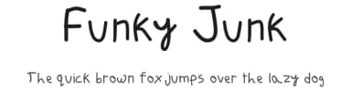 Funky Junk by Sarai Lewis — Script Handwritten Font — thumbnail 1