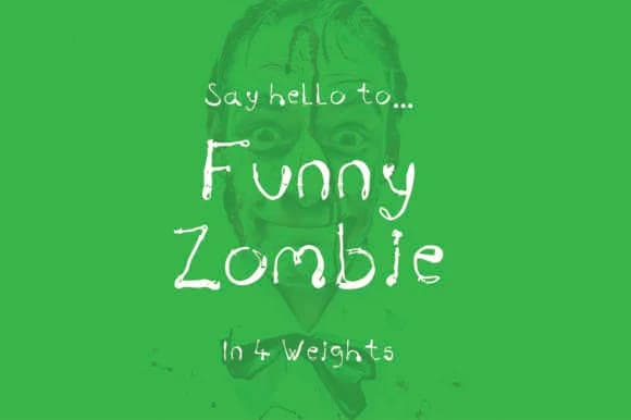 Funny Zombie Font by GraphicsBam Fonts — Script Handwritten Font