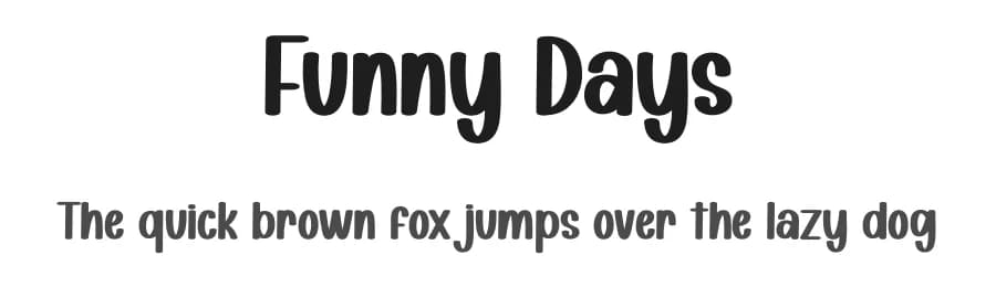 Funny Days by Scratchones — Script Handwritten Font