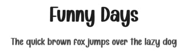 Funny Days by Scratchones — Script Handwritten Font — thumbnail 1