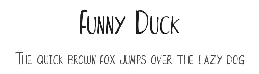 Funny Duck by Attype Studio — Script Handwritten Font