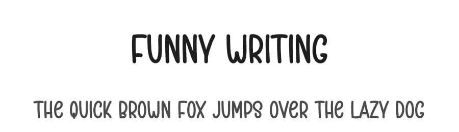 Funny Writing by Scratchones — Script Handwritten Font