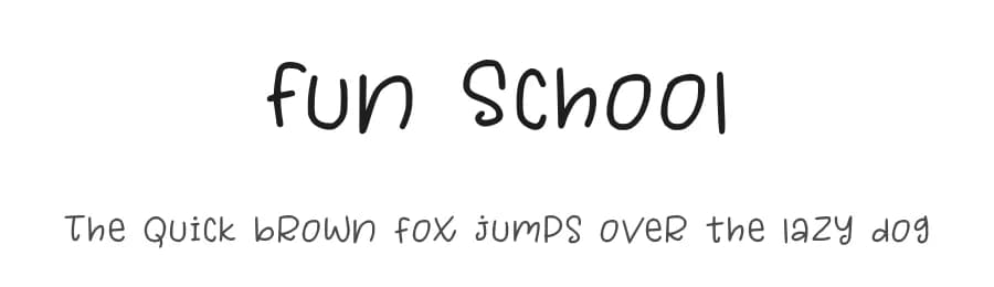Fun School by Pustudio — Script Handwritten Font