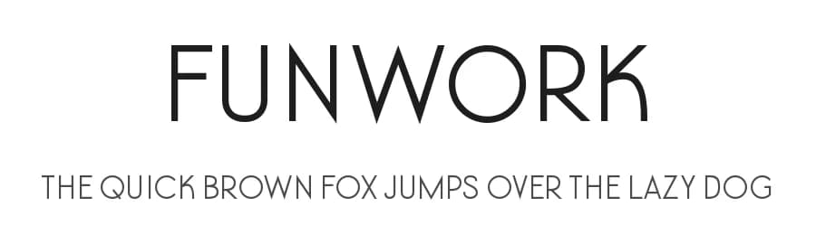 Funwork by Fontherapy — Sans Serif Font