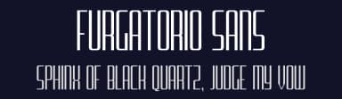 Furgatorio Sans by Aaron Amar — Sans Serif Font — thumbnail 2