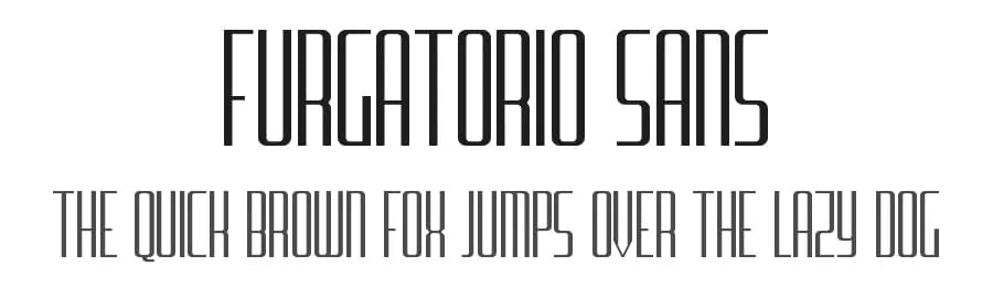 Furgatorio Sans by Aaron Amar — Sans Serif Font — preview 1