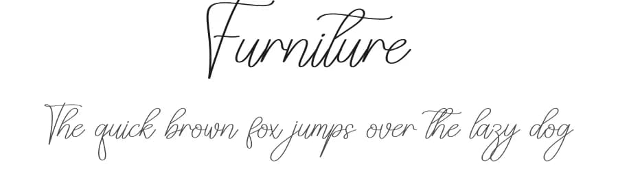 Furniture by Scratchones — Script Handwritten Font