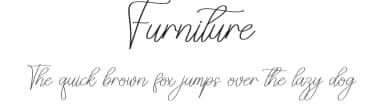 Furniture by Scratchones — Script Handwritten Font — thumbnail 1