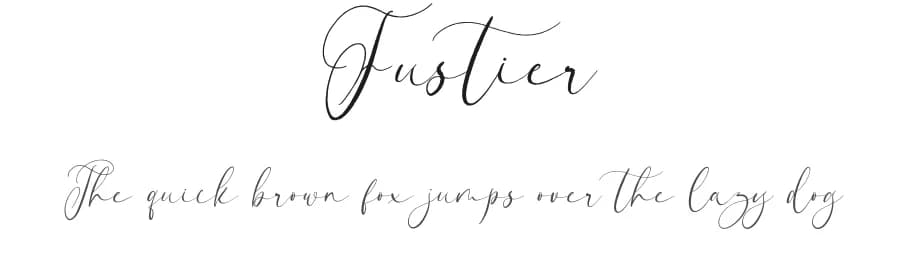 Fustier by Nathatype — Script Handwritten Font — preview 1