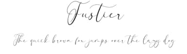 Fustier by Nathatype — Script Handwritten Font — thumbnail 1