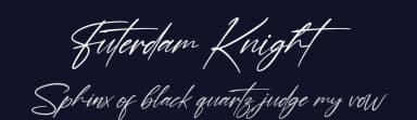 Futerdam Knight by Perspectype Studio - Letterena.com — Script Handwritten Font — thumbnail 2