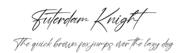 Futerdam Knight by Perspectype Studio - Letterena.com — Script Handwritten Font — thumbnail 1