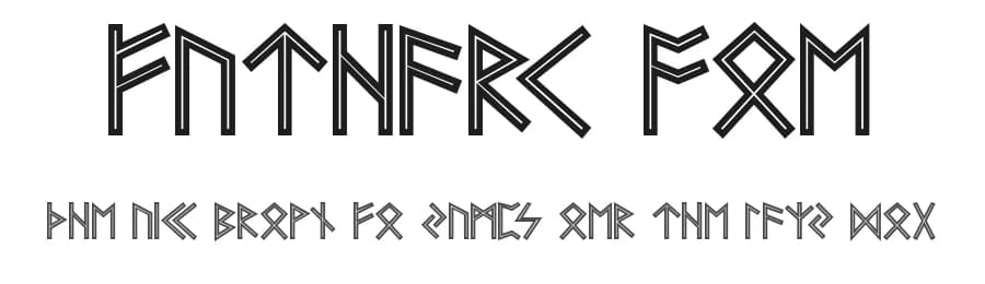 Futhark AOE by Astigmatic One Eye Typographic Institute — Dingbats Font