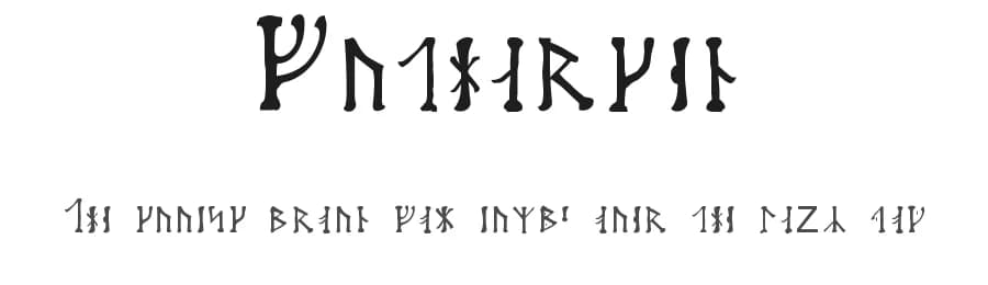 Futharken by Morten Bek — Dingbats Font