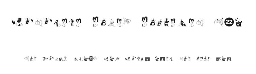 Futurama Alien Alphabet Two by Ruby D — Dingbats Font