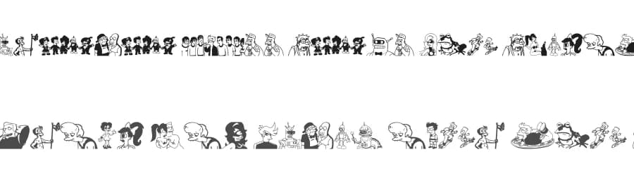 Futurama All Hail The Hypnotoad by xstreamed.tv — Dingbats Font