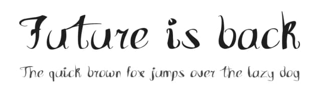 Future is back by Marcin Leśków — Script Handwritten Font