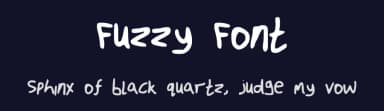 Fuzzy Font by Conor Travers — Script Handwritten Font — thumbnail 2