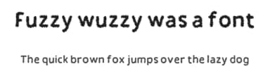 Fuzzy wuzzy was a font by oX Nytemare Xo — Script Handwritten Font — thumbnail 1