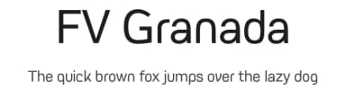 FV Granada by Studio Floris Voorveld — Sans Serif Font — thumbnail 1