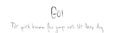 G01 by Segments Design (aka Last Soundtrack) — Script Handwritten Font — thumbnail 1