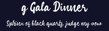 g Gala Dinner by wepfont.com — Script Handwritten Font — thumbnail 2