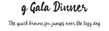 g Gala Dinner by wepfont.com — Script Handwritten Font — thumbnail 1