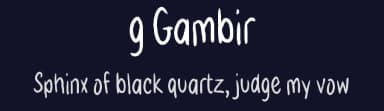 g Gambir by wepfont.com — Script Handwritten Font — thumbnail 2