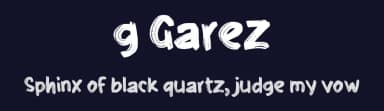 g Garez by wepfont.com — Script Handwritten Font — thumbnail 2