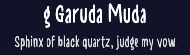 g Garuda Muda by wepfont.com — Script Handwritten Font — thumbnail 2