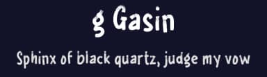 g Gasin by wepfont.com — Script Handwritten Font — thumbnail 2