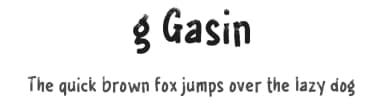 g Gasin by wepfont.com — Script Handwritten Font — thumbnail 1