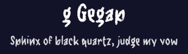 g Gegap by wepfont.com — Script Handwritten Font — thumbnail 2