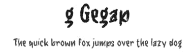 g Gegap by wepfont.com — Script Handwritten Font — thumbnail 1