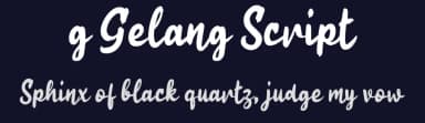 g Gelang Script by wepfont.com — Script Handwritten Font — thumbnail 2