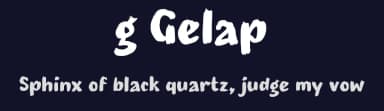 g Gelap by wepfont.com — Script Handwritten Font — thumbnail 2