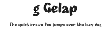 g Gelap by wepfont.com — Script Handwritten Font — thumbnail 1