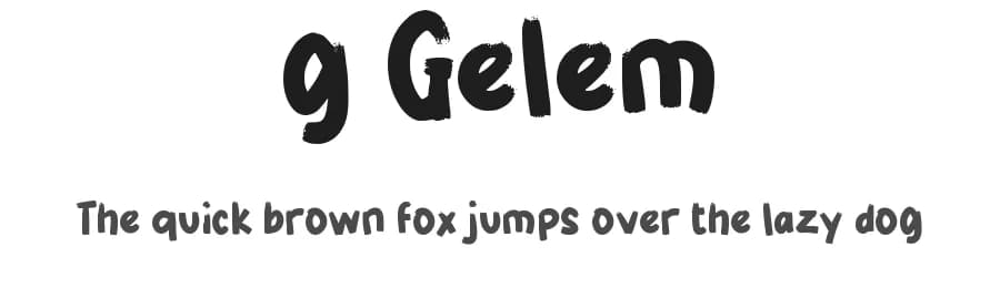 g Gelem by wepfont.com — Script Handwritten Font