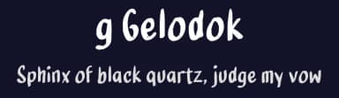 g Gelodok by wepfont.com — Script Handwritten Font — thumbnail 2