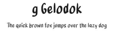 g Gelodok by wepfont.com — Script Handwritten Font — thumbnail 1