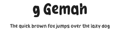 g Gemah by wepfont.com — Script Handwritten Font — thumbnail 1